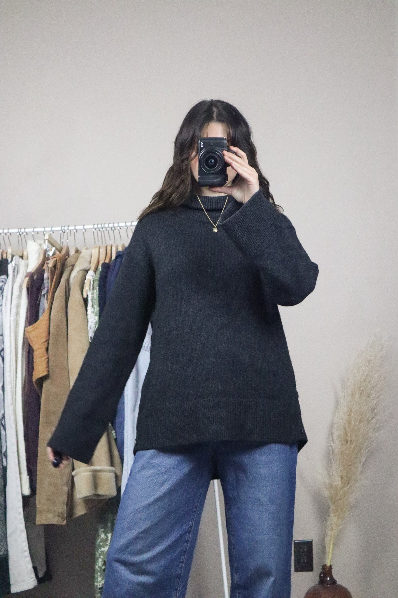 Rag & Bone x Wool & Cashmere Mock Neck Knit (S)