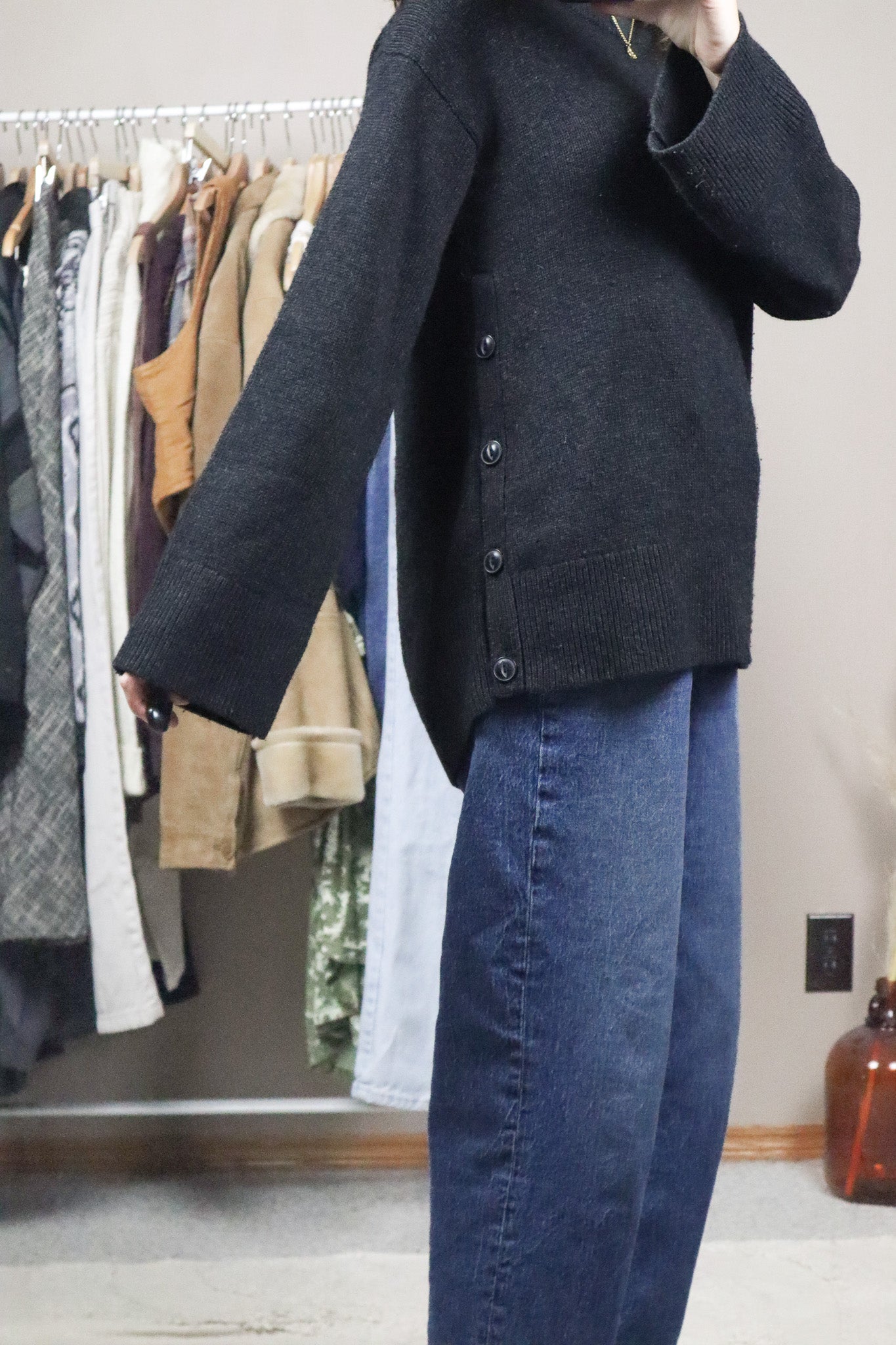 Rag & Bone x Wool & Cashmere Mock Neck Knit (S)