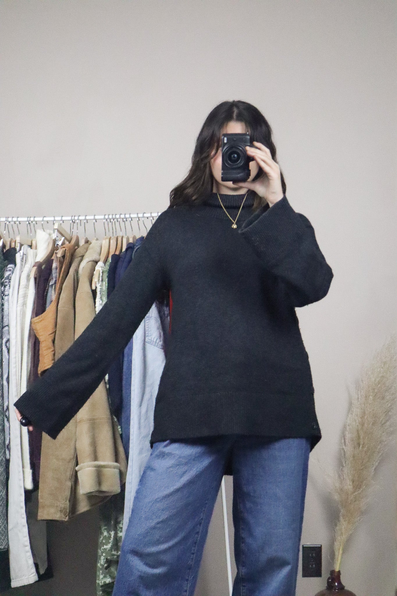 Rag & Bone x Wool & Cashmere Mock Neck Knit (S)