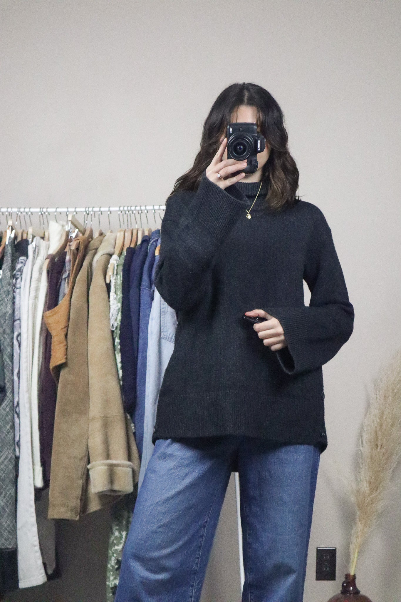 Rag & Bone x Wool & Cashmere Mock Neck Knit (S)