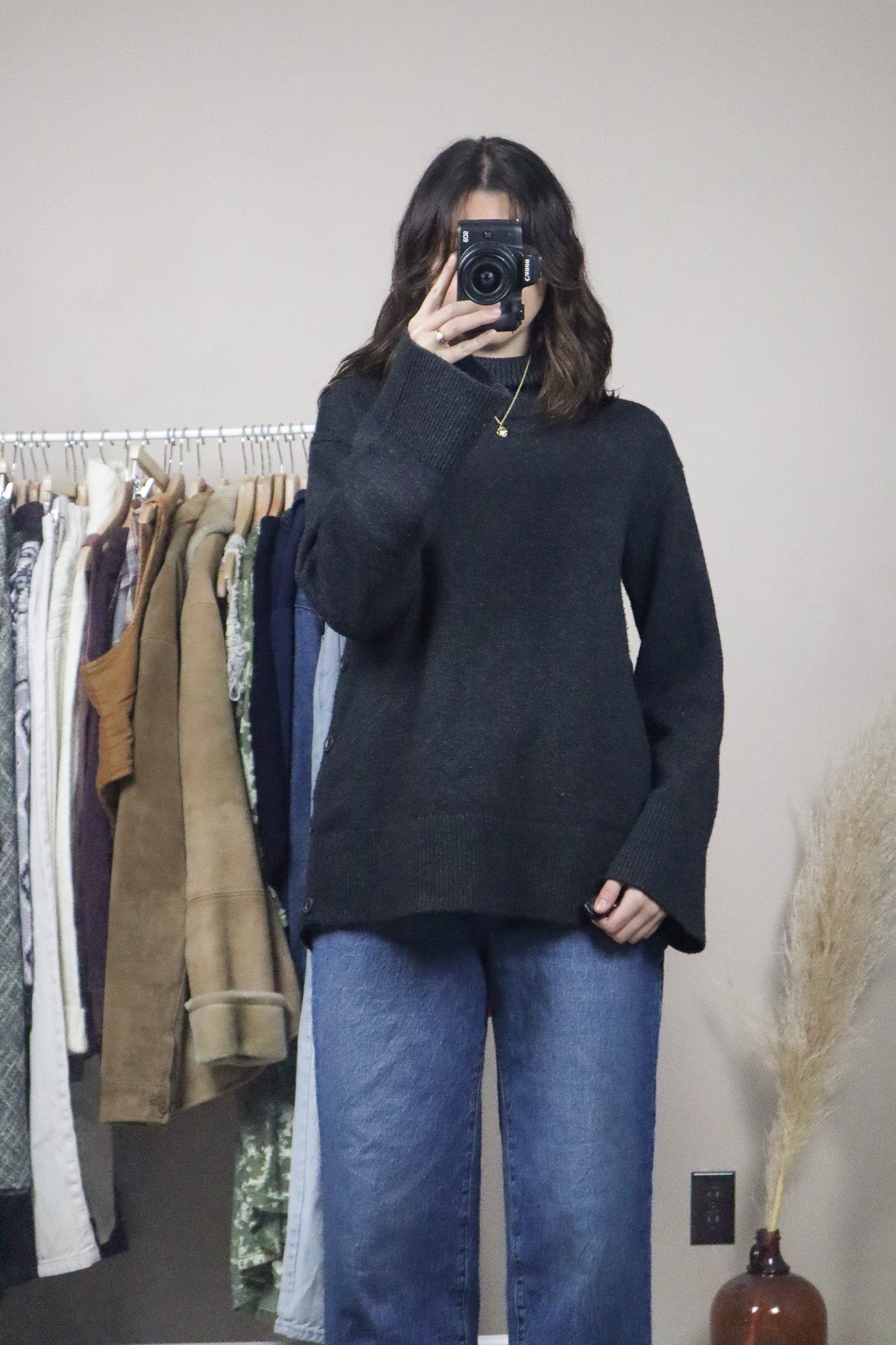 Rag & Bone x Wool & Cashmere Mock Neck Knit (S)