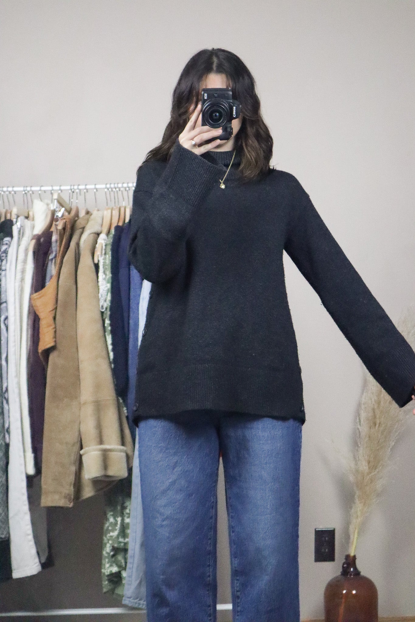 Rag & Bone x Wool & Cashmere Mock Neck Knit (S)