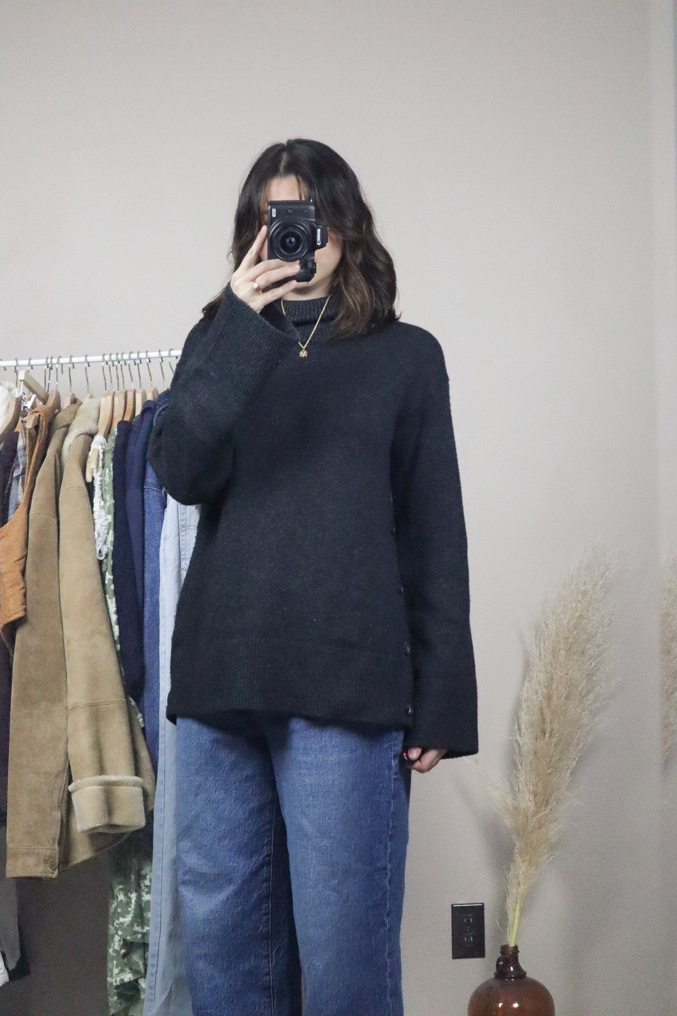 Rag & Bone x Wool & Cashmere Mock Neck Knit (S)