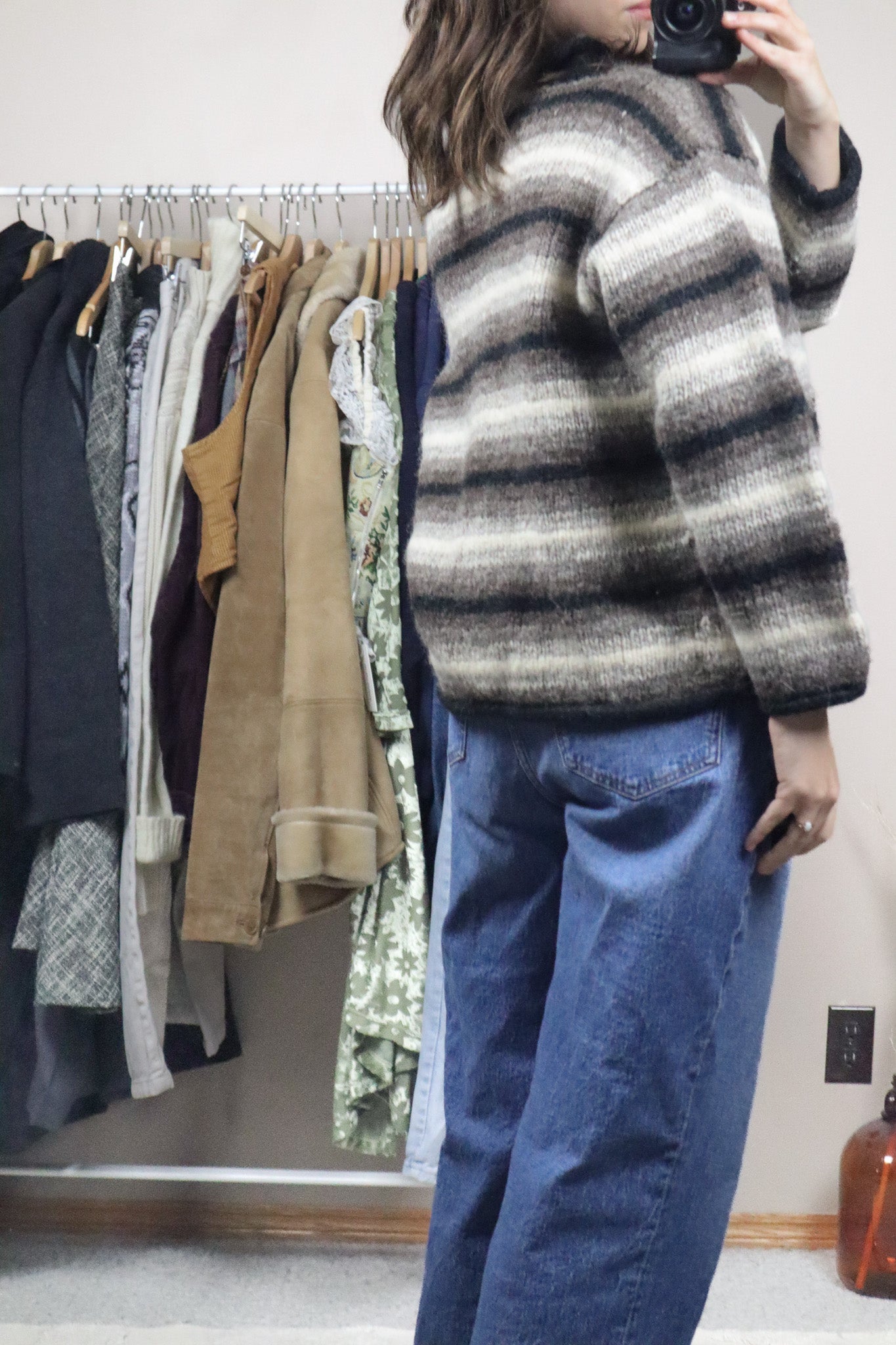 Made in Nepal x Vintage x Wool Striped Chunky Knit (S)