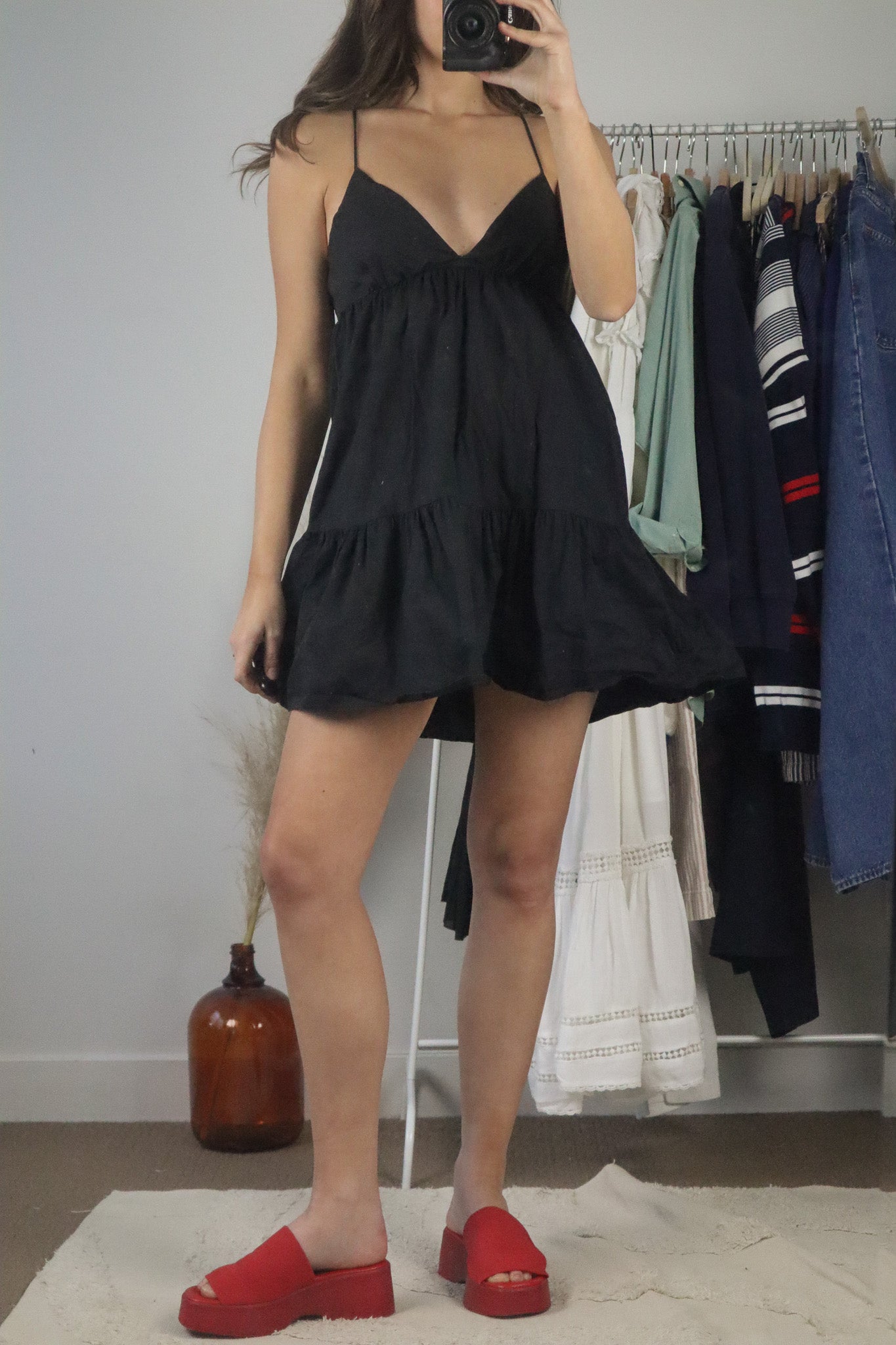 Modern x Open Back Mini Dress (S)