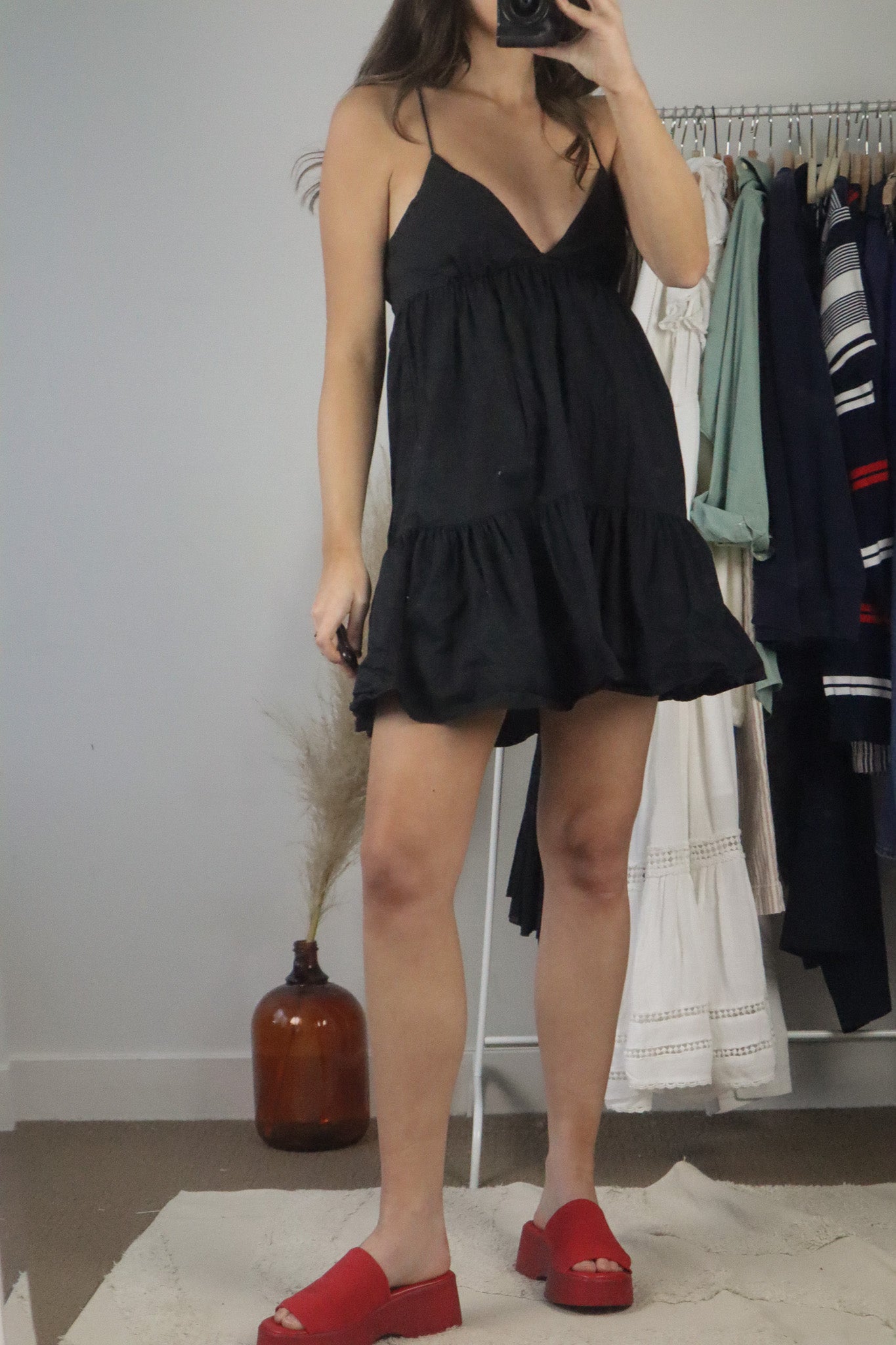 Modern x Open Back Mini Dress (S)