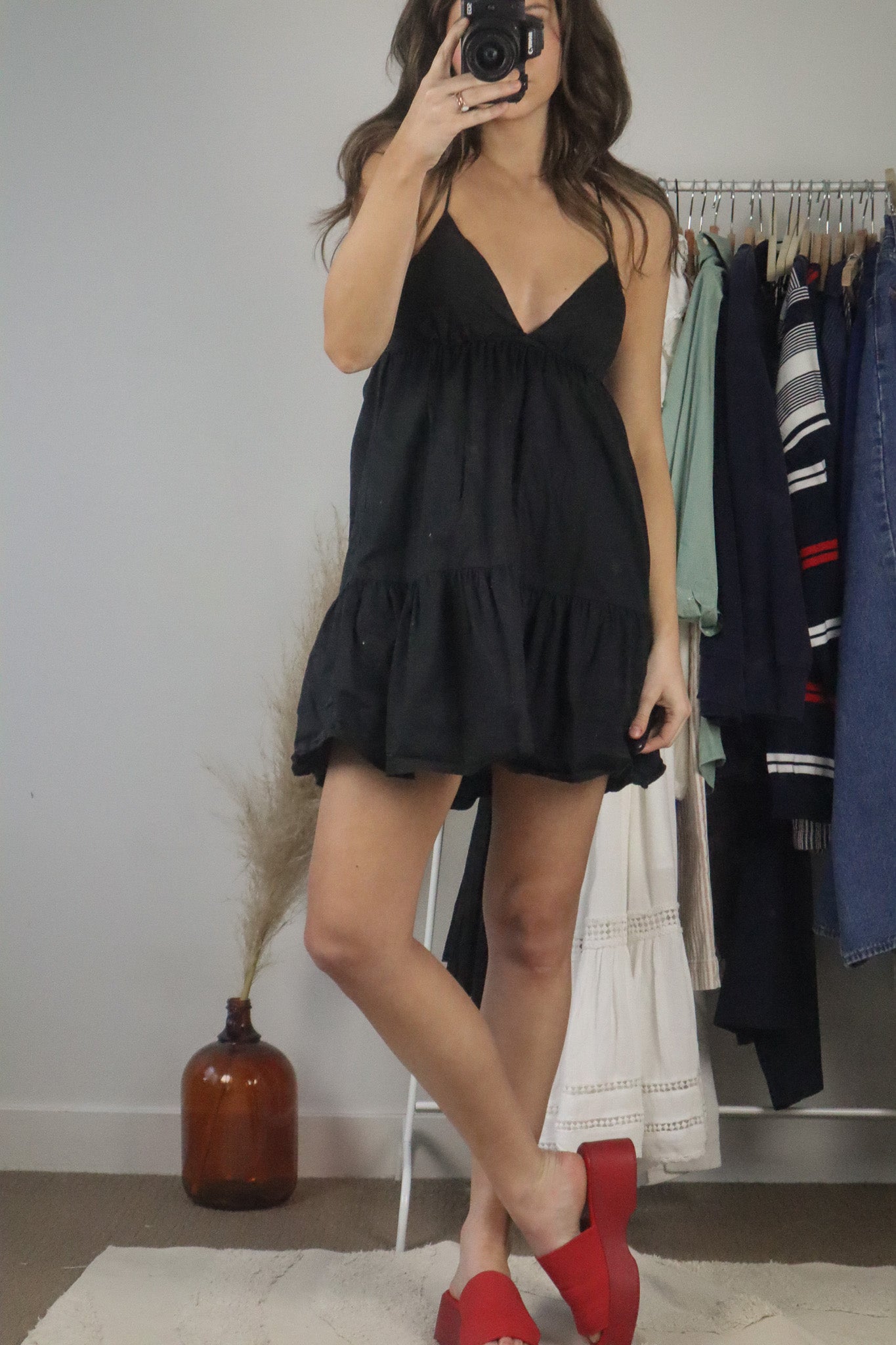 Modern x Open Back Mini Dress (S)