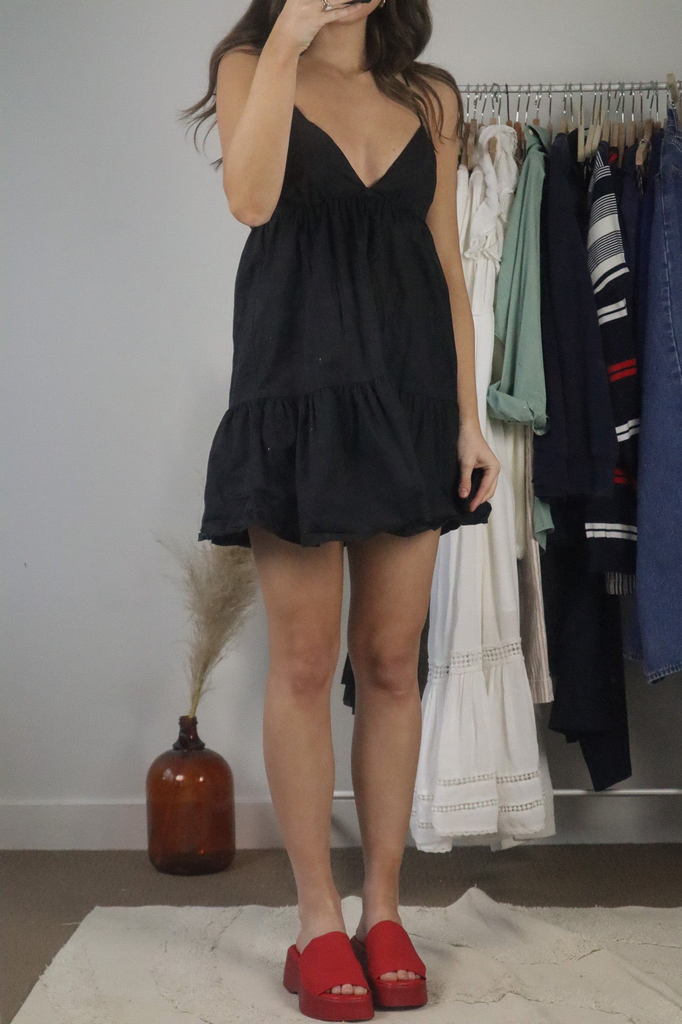Modern x Open Back Mini Dress (S)
