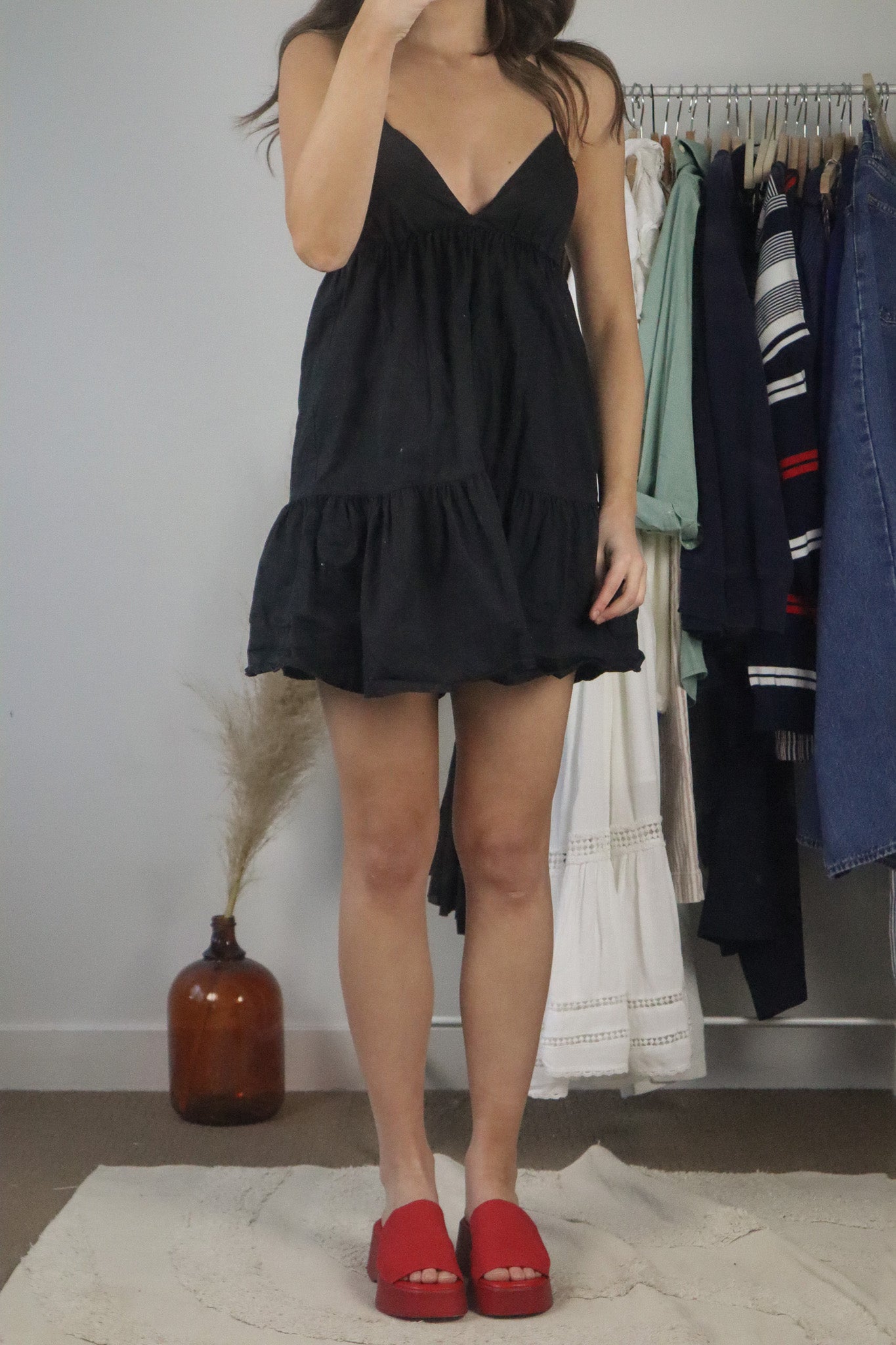 Modern x Open Back Mini Dress (S)