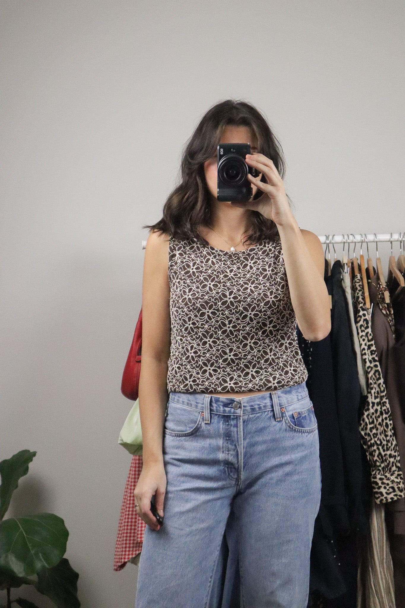 Vintage x Lace Flower Tank (M)