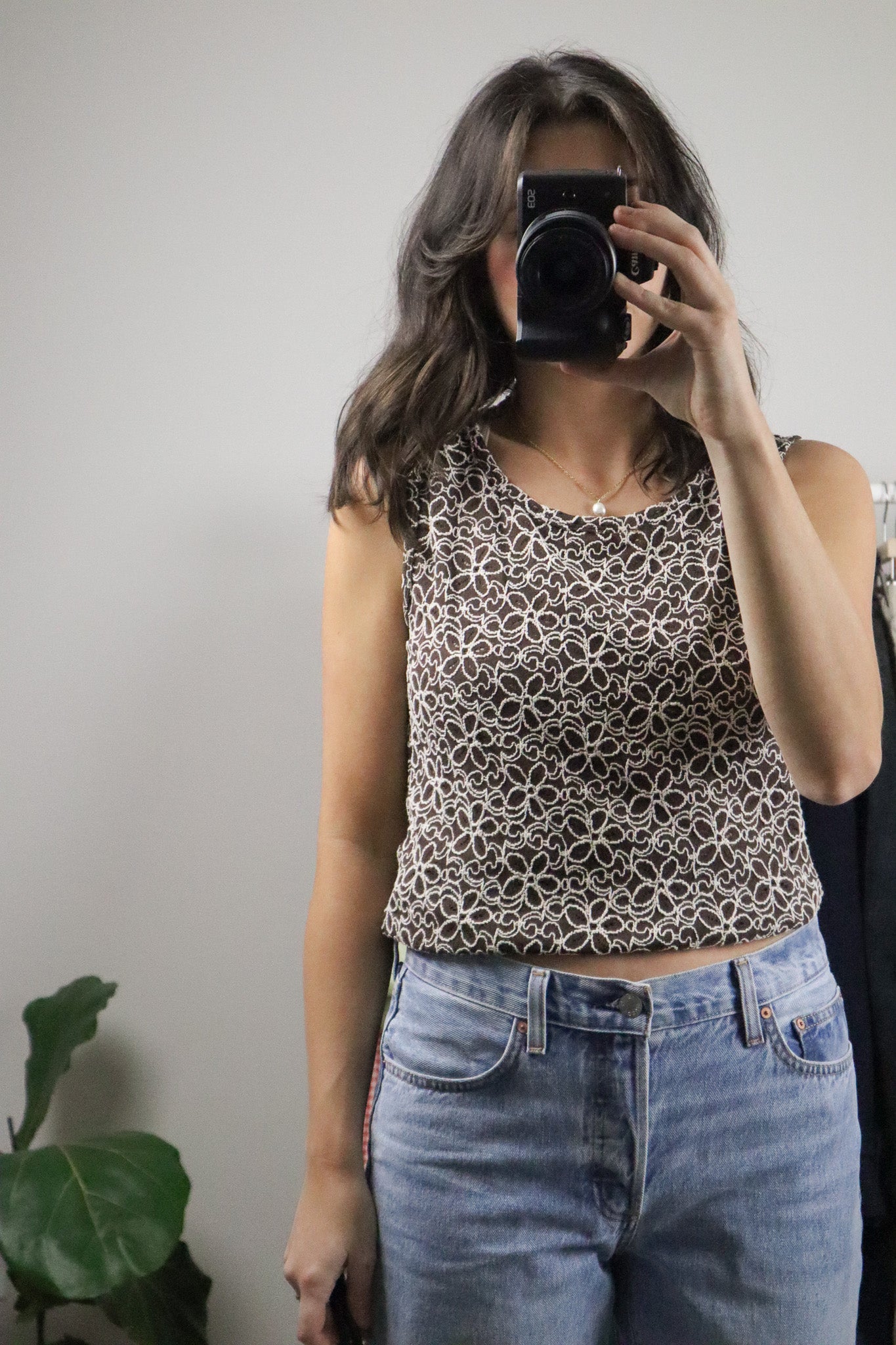 Vintage x Lace Flower Tank (M)