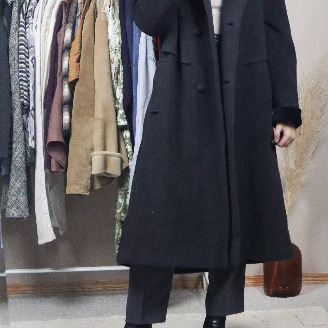 Made in Canada x Holt Renfrew x Wool/Cashmere/Angora Velvet Trim Coat (10/12)