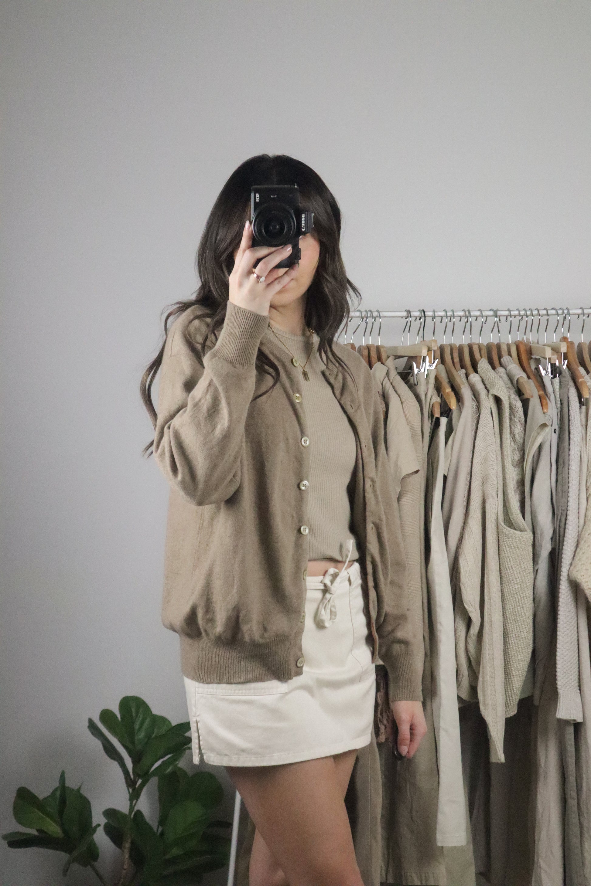 Vintage x Cashmere Cardigan (S)
