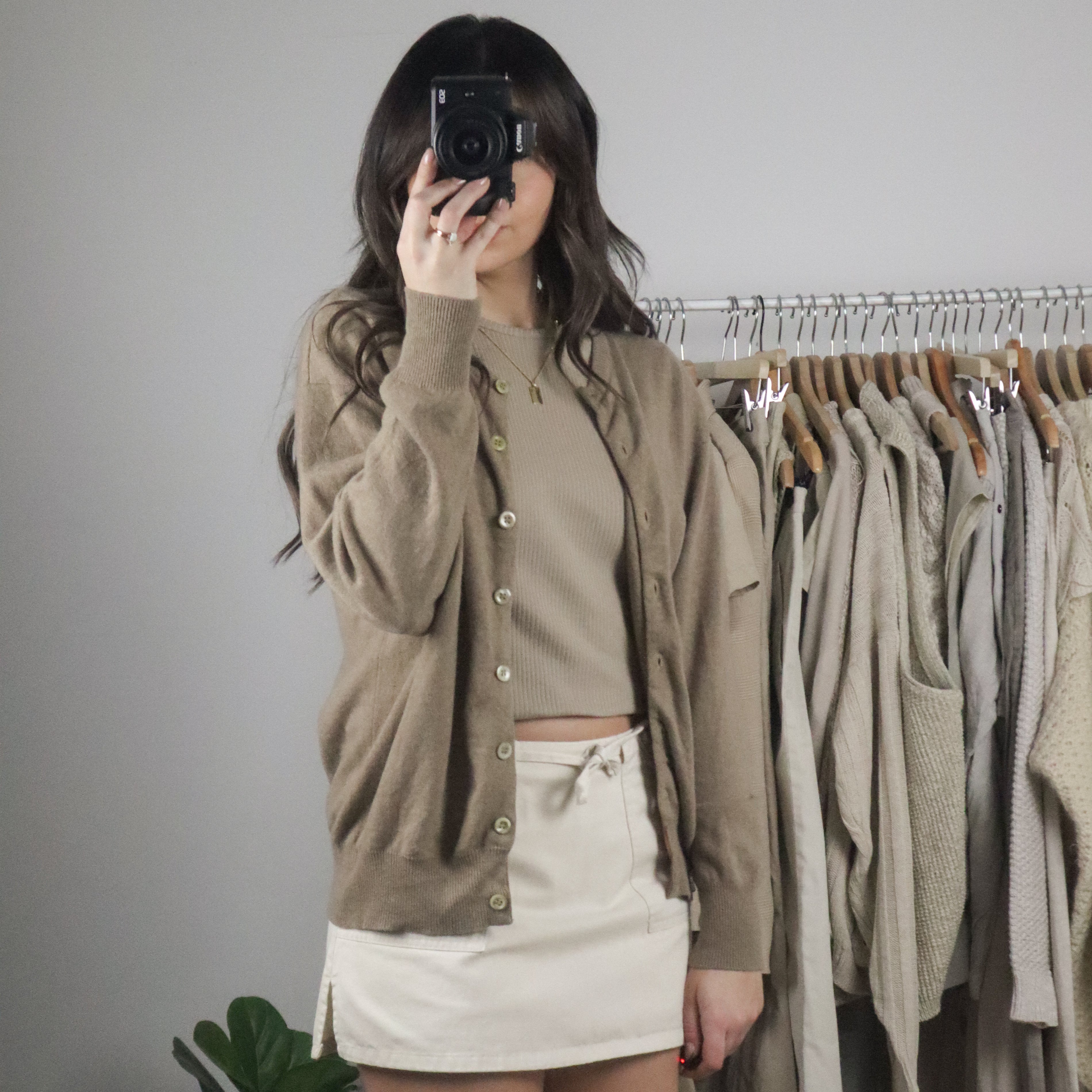 Vintage x Cashmere Cardigan (S)