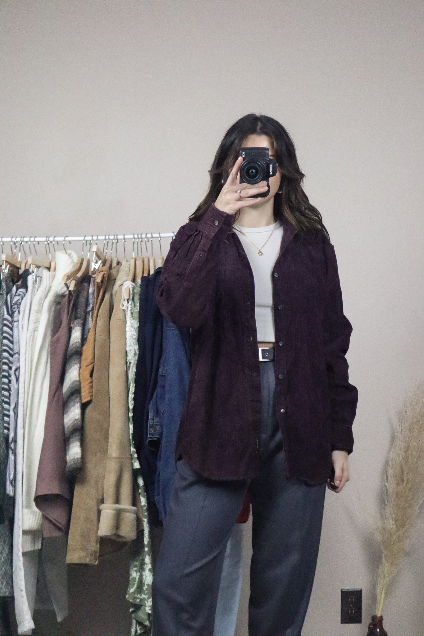 Vintage x Corduroy Button Up (M)