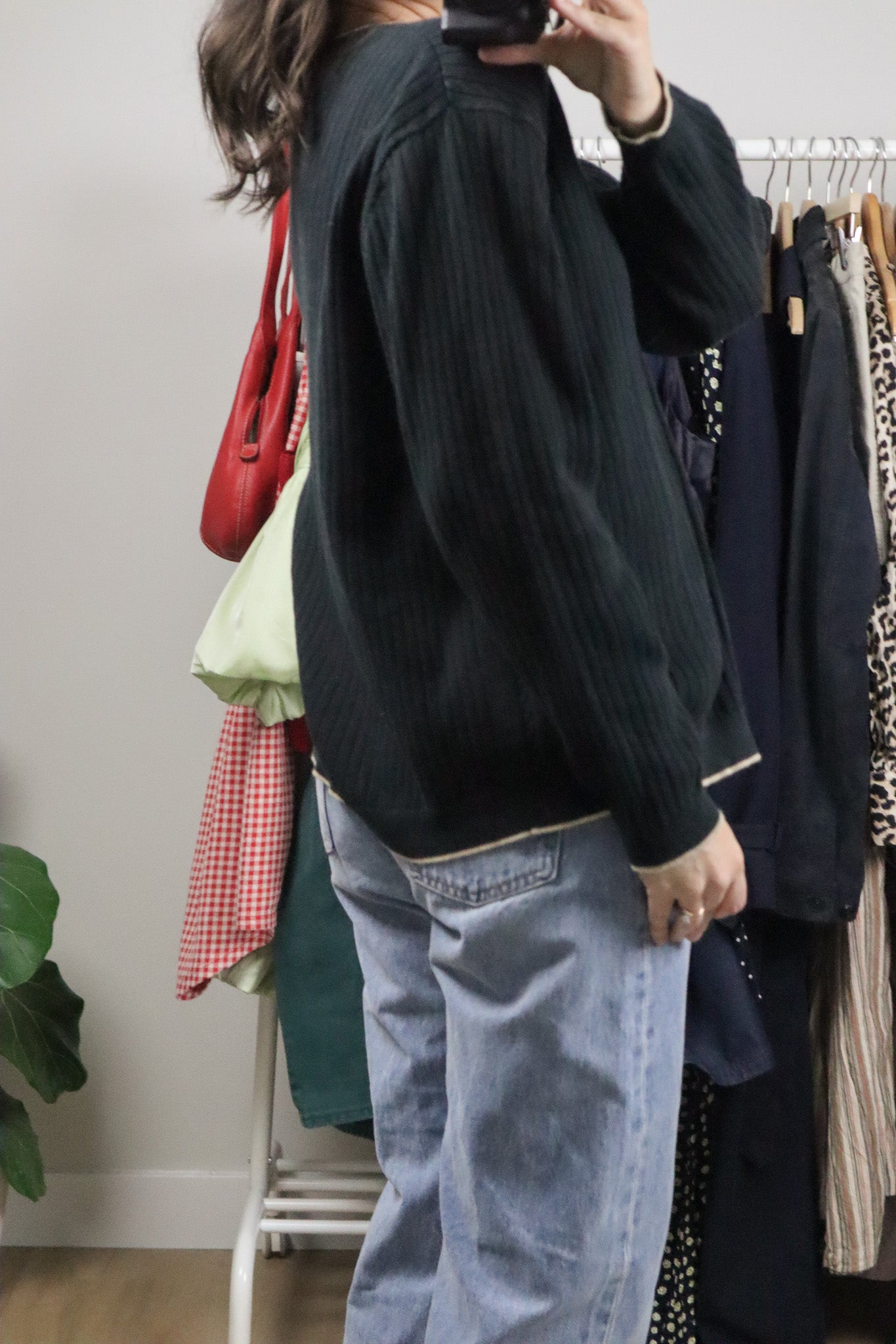 Vintage x Contrast Cardigan (M/L)